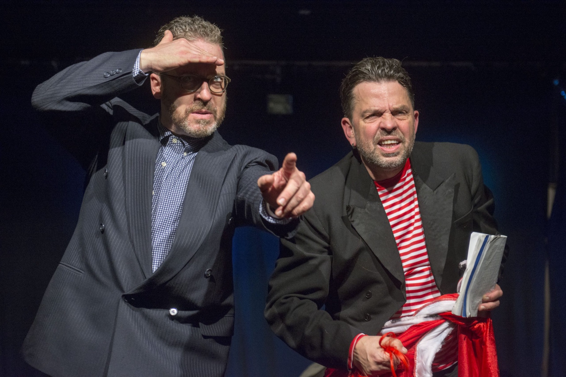 Moritz Röhl und Thomas Fedrowitz auf der Bühne